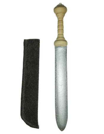 Schwert mit Scheide, 15 cm lang